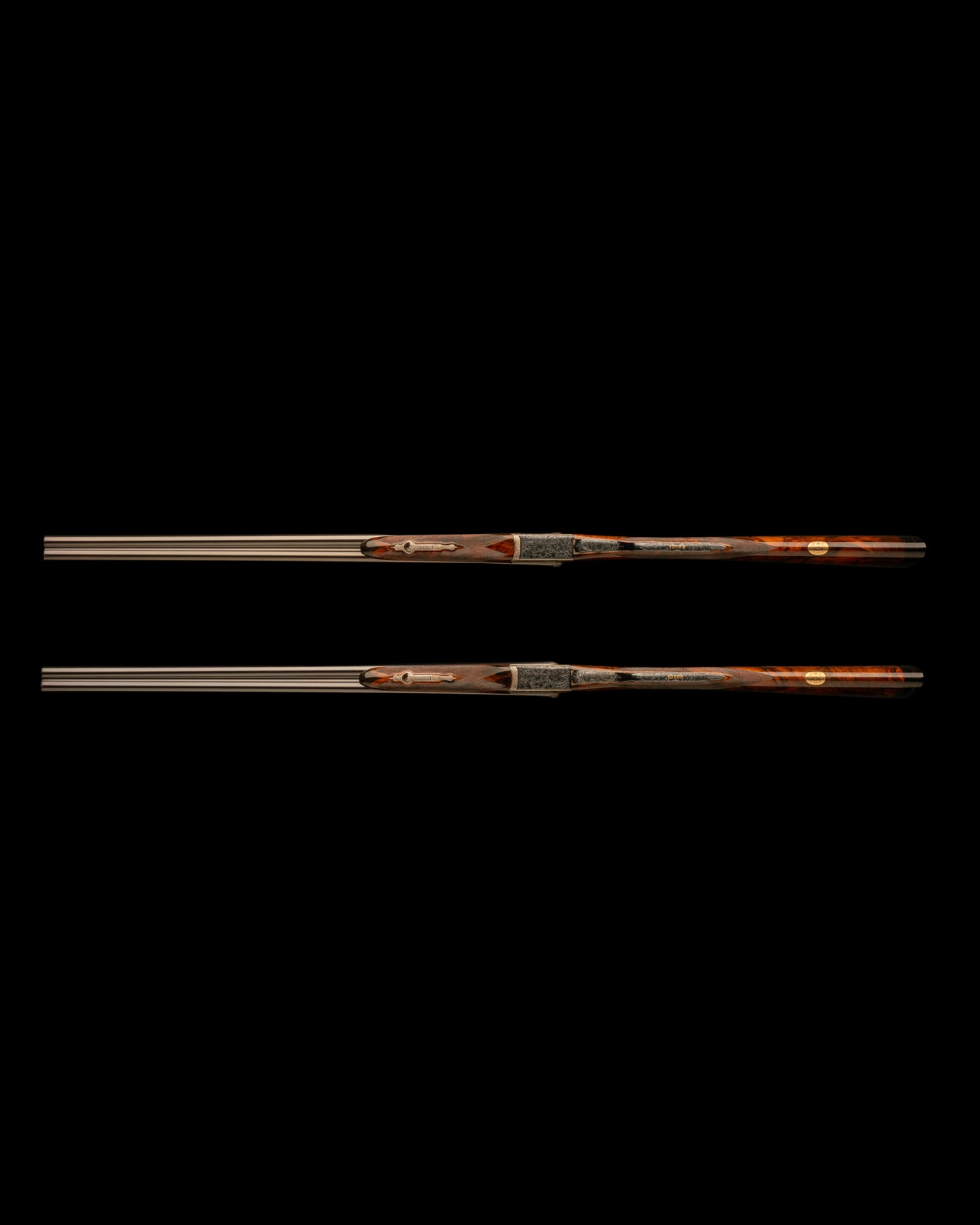 Deluxe pair of 20-bore side-by-side Droplock Shotguns