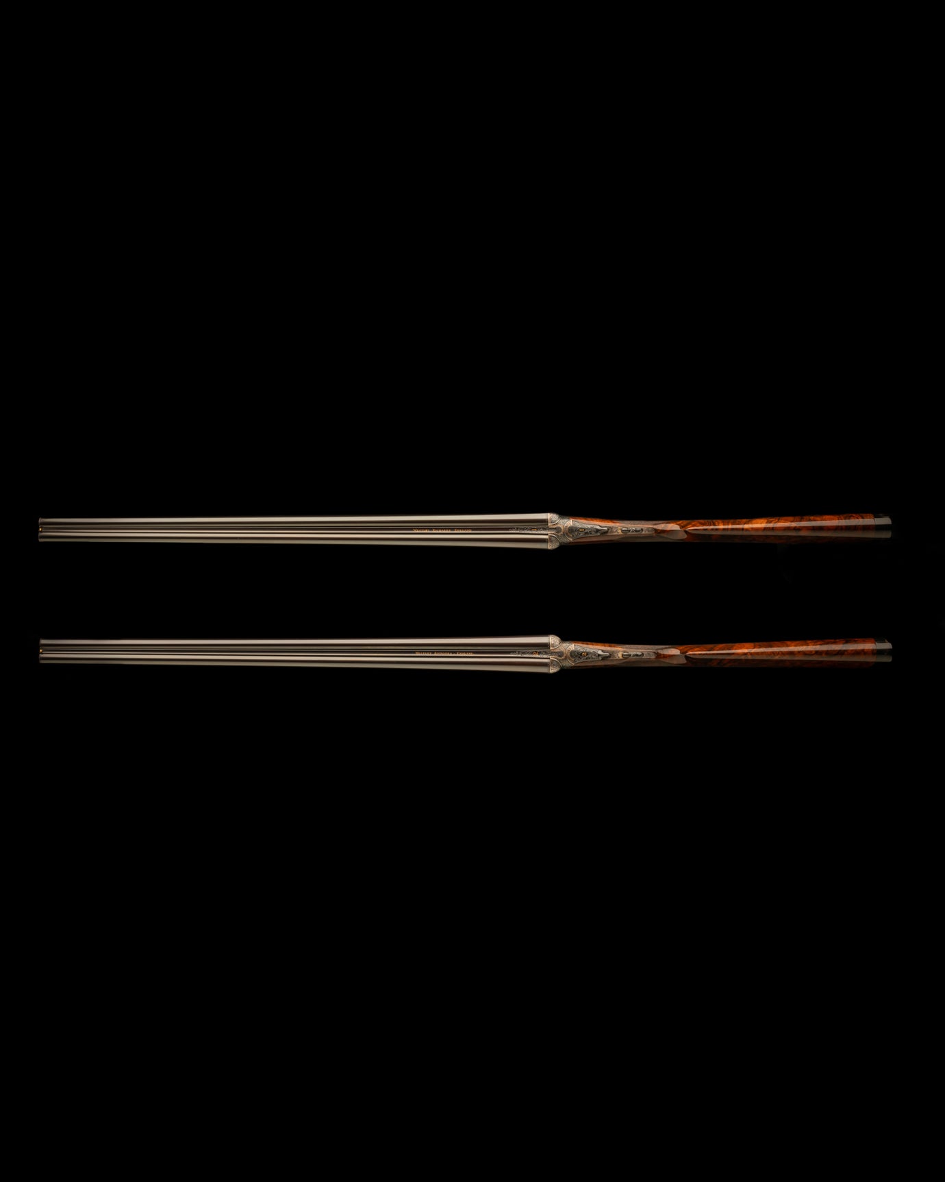 Deluxe pair of 20-bore side-by-side Droplock Shotguns