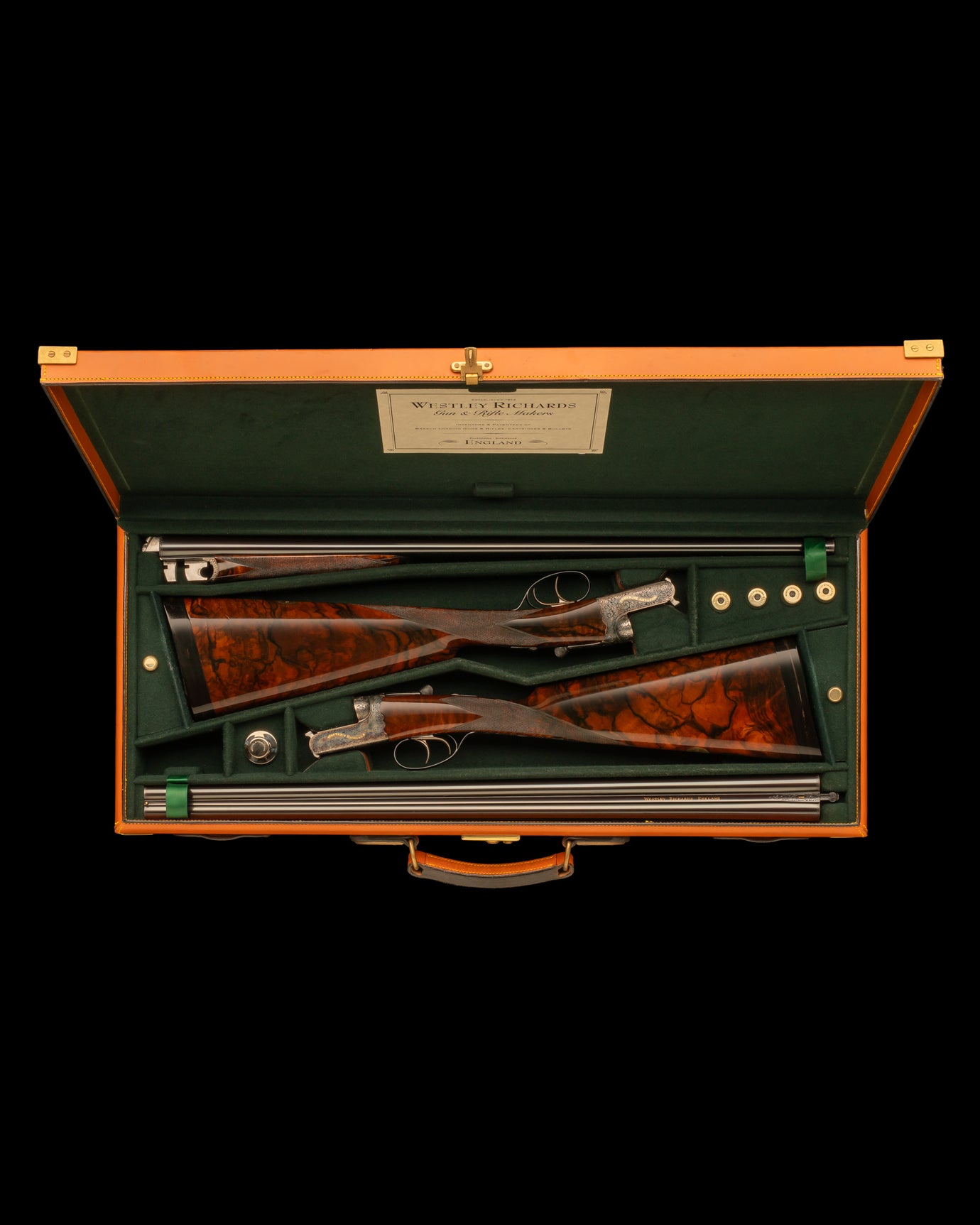 Deluxe pair of 20-bore side-by-side Droplock Shotguns