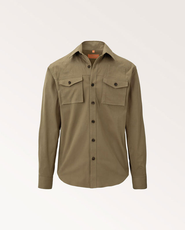 Lightweight Expedition Shirt in Tobacco | Westley Richards