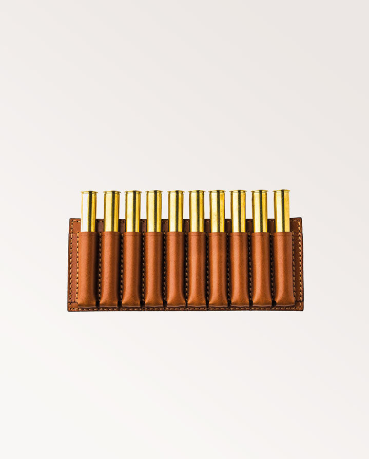 Open Amm File Open Ammunition Belt Wallet 10 Rd Large in Mid Tan | Westley Richards