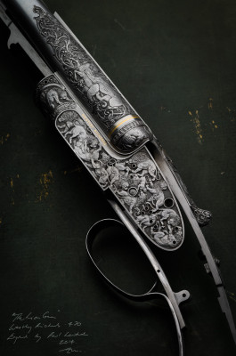 Westley Richards .470 Double Rifle Engraved by Paul Lantuch.