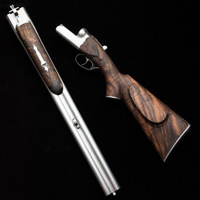 A Westley Richards .600 NE Droplock just after Stocking.