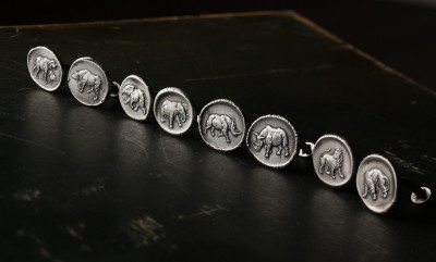 Cufflinks for Christmas!  Our Silver African Game Cufflinks by Paul Lantuch.