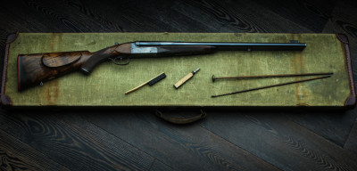 The Westley Richards Gold Name Anson & Deeley Double Rifle.