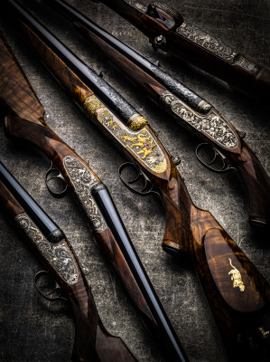 Westley Richards Guns and Rifles engraved by Paul Lantuch.