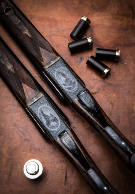 A Pair of Westley Richards 12g SST Droplock Game Guns.