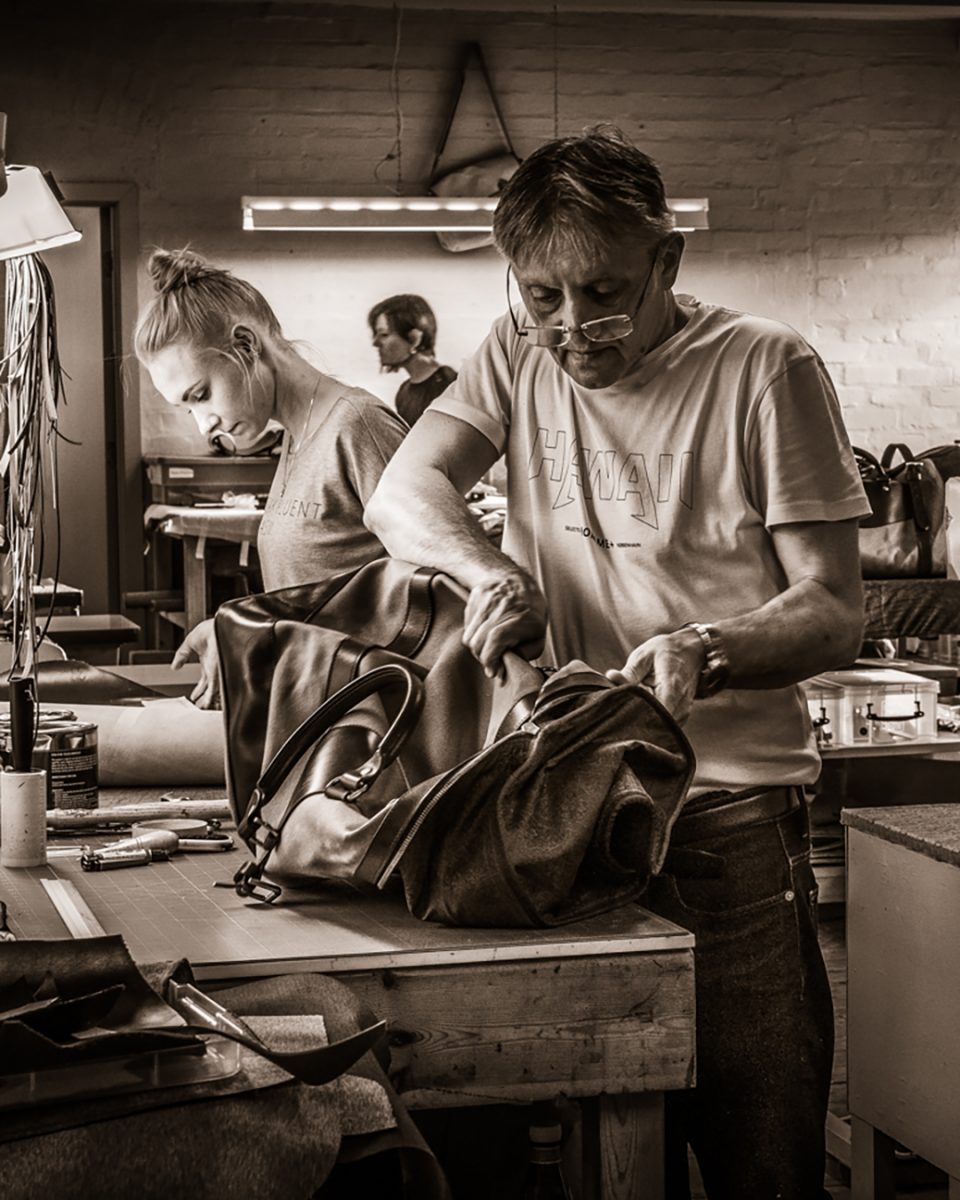 Westley Richards unique 'in house' Leather Department.