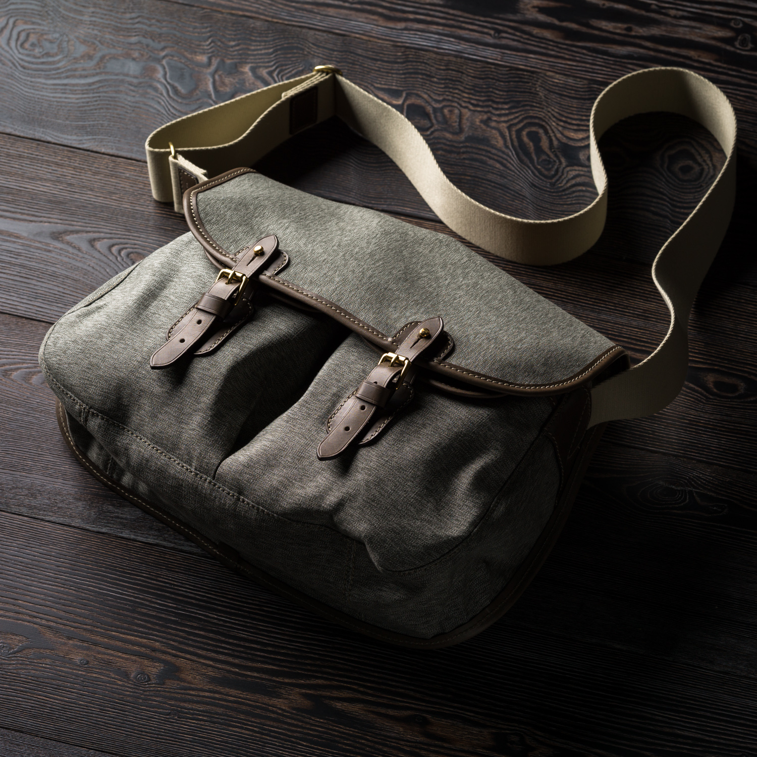 Westley Richards Bishop Bag Canvas & Leather Swiss Army Cammo