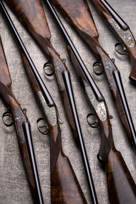 Westley Richards Round Action Sidelock Game Guns.