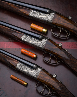 A Matched Set of 3 Westley Richards Droplocks in 20g, 28g and .410.
