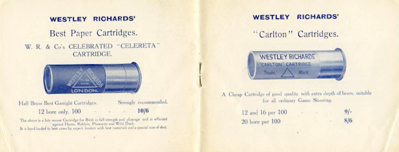 WR Cartridge Brochure 1912