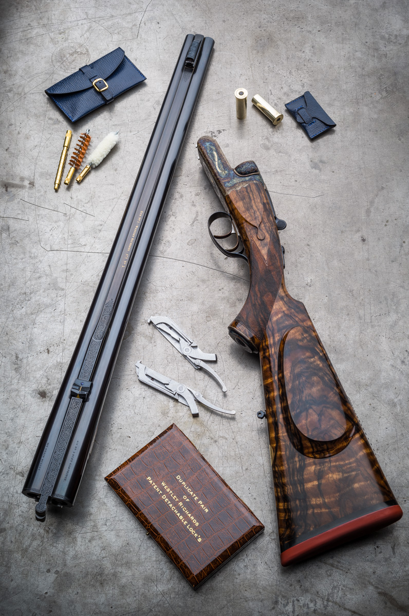 A New Westley Richards Hand Detachable Lock Double Rifle in .475 No2 Eley.