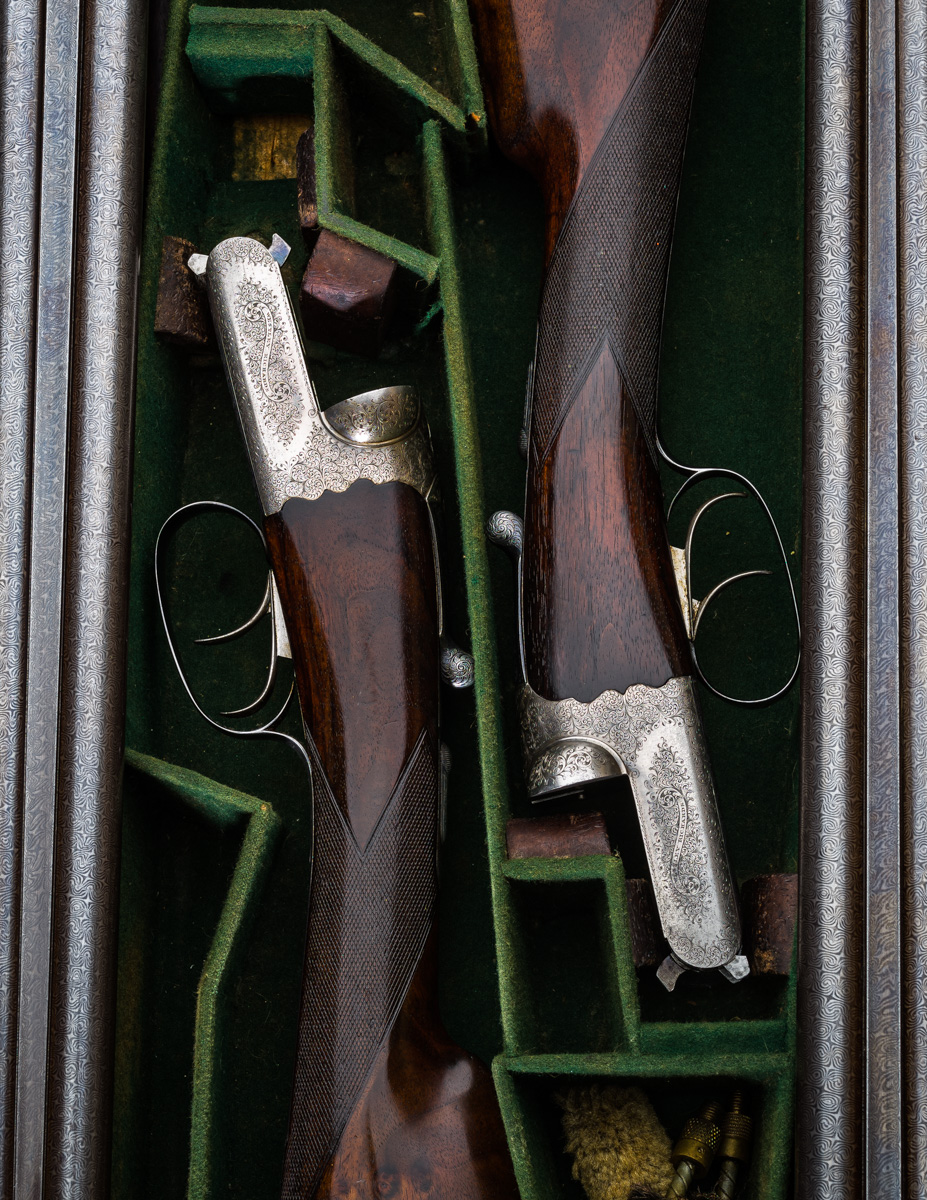 A Pair of 12g 30" Damascus Game Guns Sir?  A 'Project' Pair of Westley Richards 12g Droplock's Arrive at the workshops .