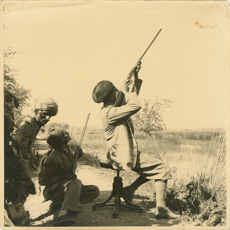 Maharaja of Dholpur Shooting a Pair of Westley Richards Guns.