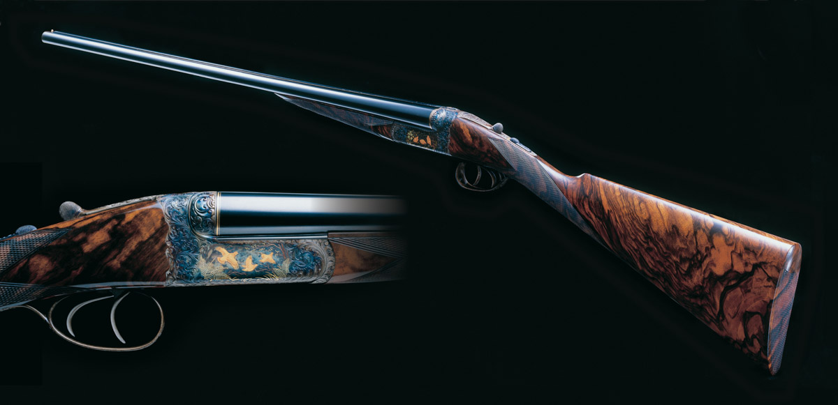 A Selection of Engraving from Recent and Past Westley Richards Small Bore Game Guns.