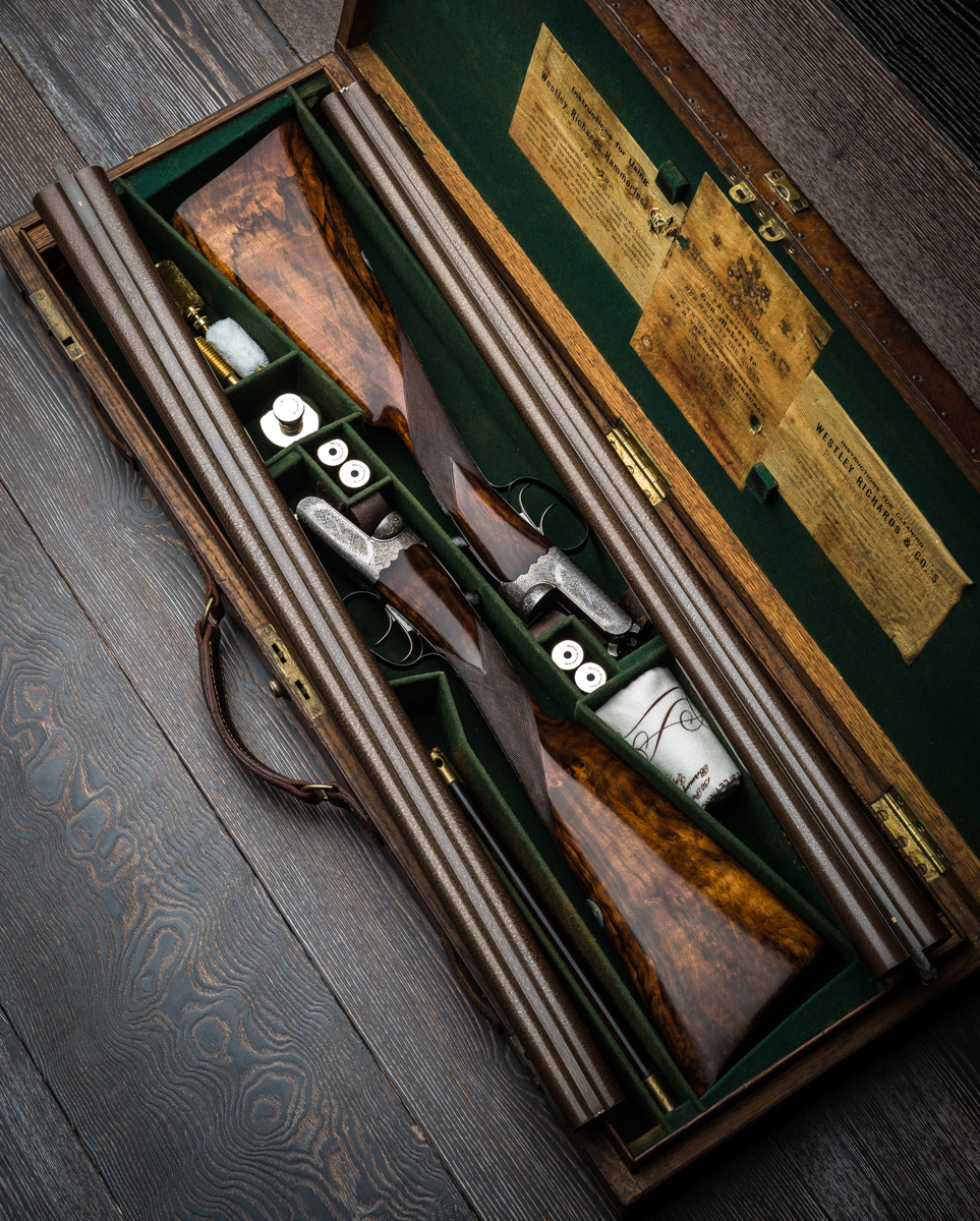 The Pair of Damascus Barrelled 12g Westley Richards. Restoration Work At the Factory Explained.