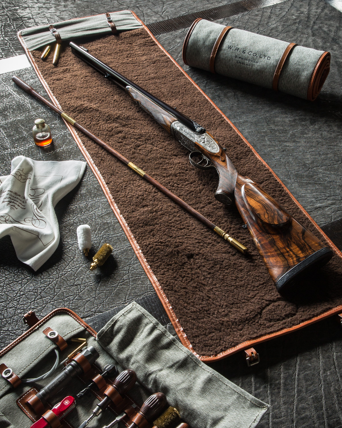 Westley Richards - Gun Cleaning Mat Roll. / The Explora - Premier Online  Field Sports & Gun Journal