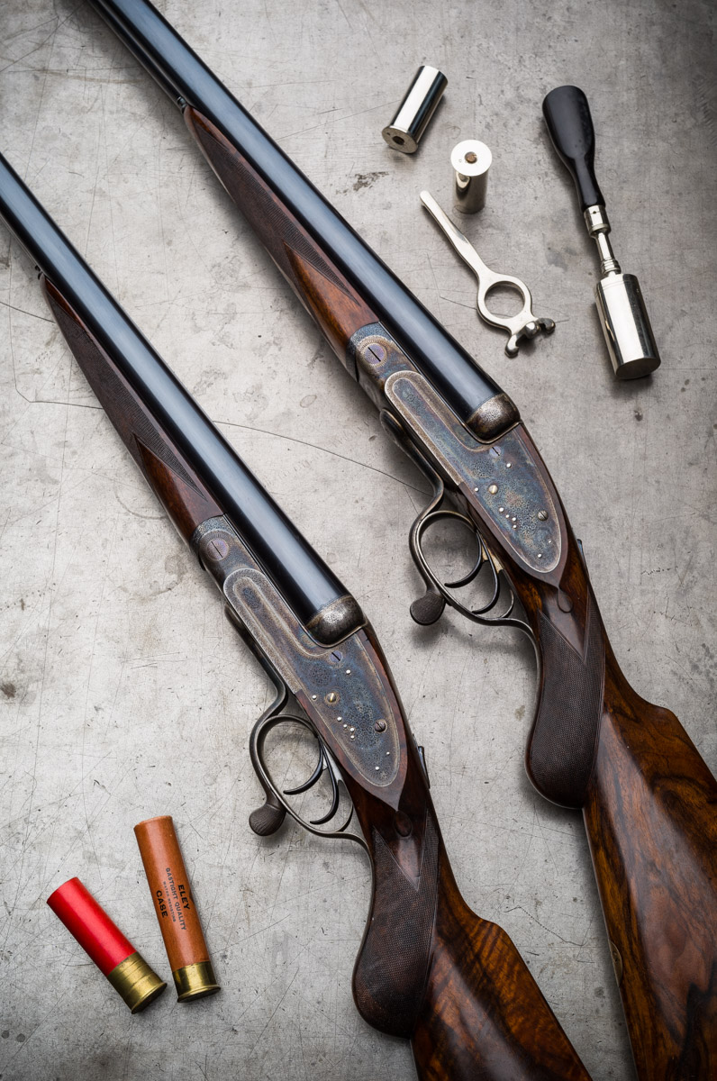 2 Superb Joseph Lang 8g Sidelock Underlever Waterfowling Guns.