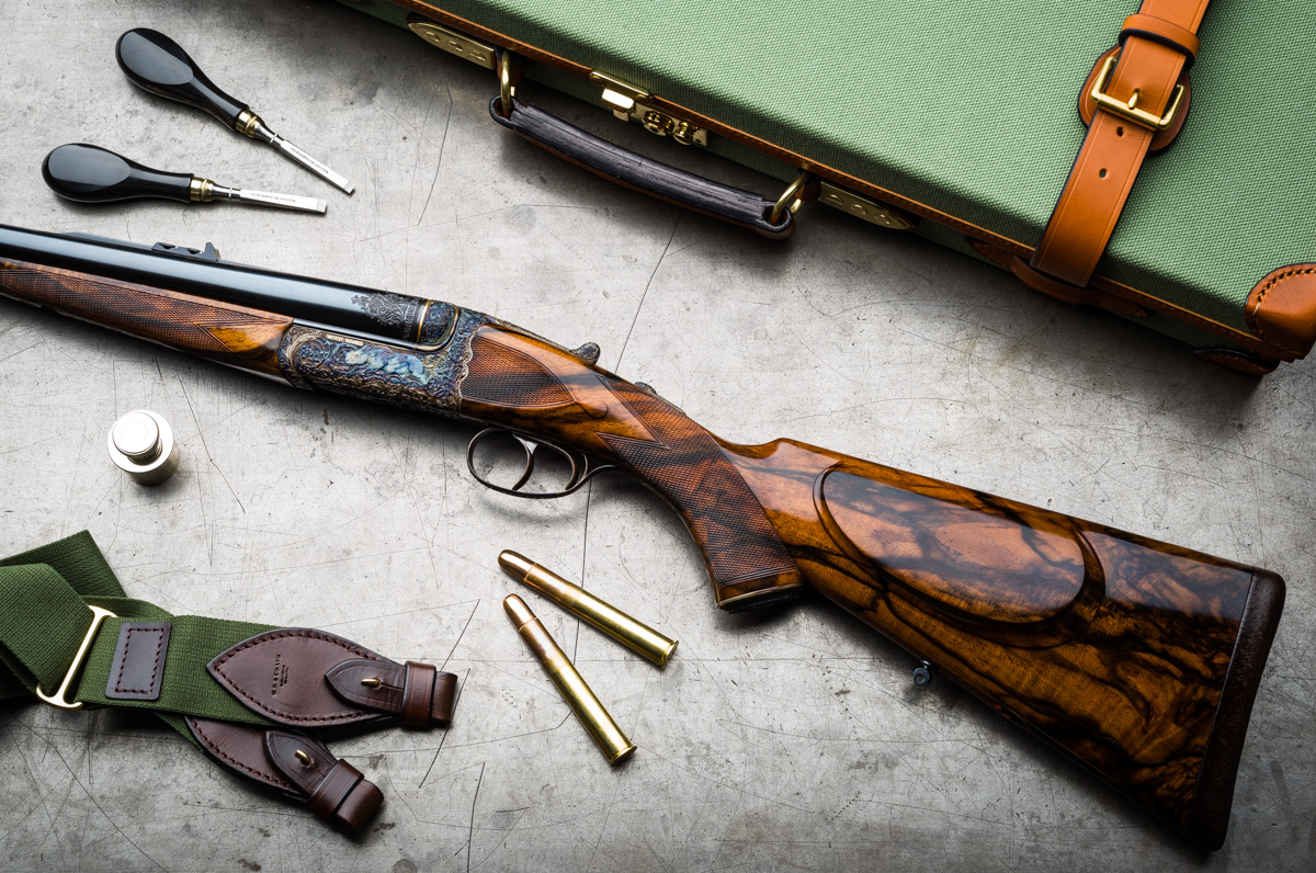 Westley Richards 470 Relief Carved by Paul Lantuch