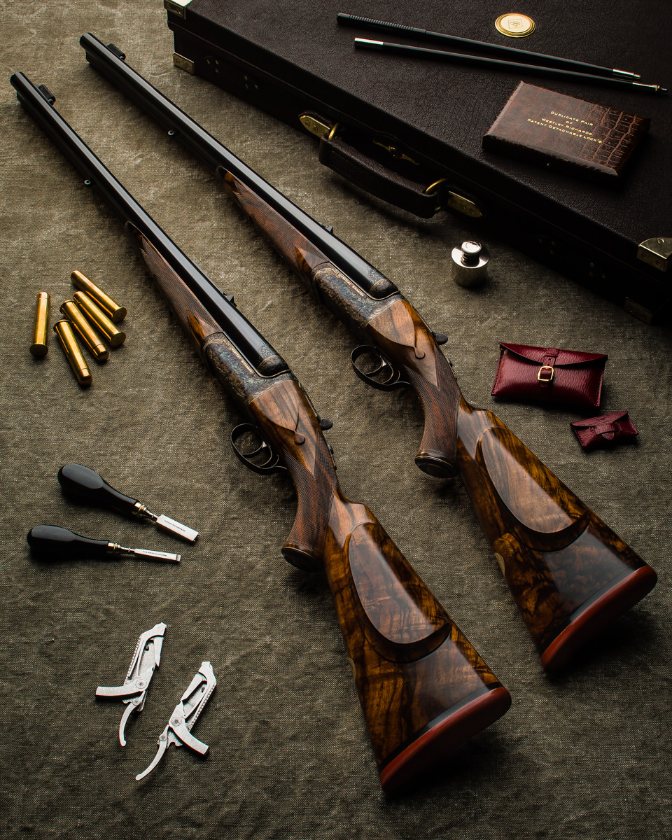 A New Pair Of Westley Richards .600 Deluxe Droplock Double Rifles