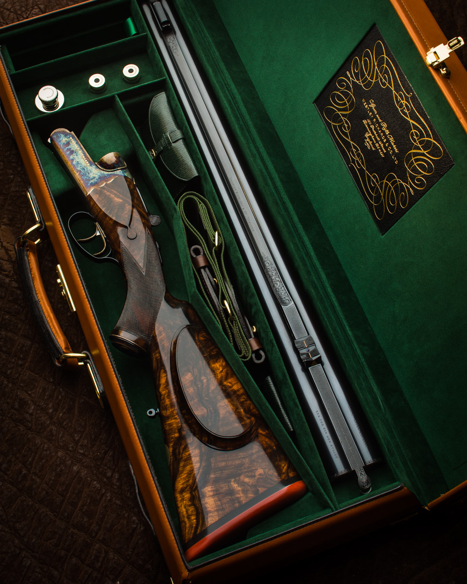 A New Westley Richards 'Gold Name' .577 Lightweight, 650gr Bullet, Droplock Rifle