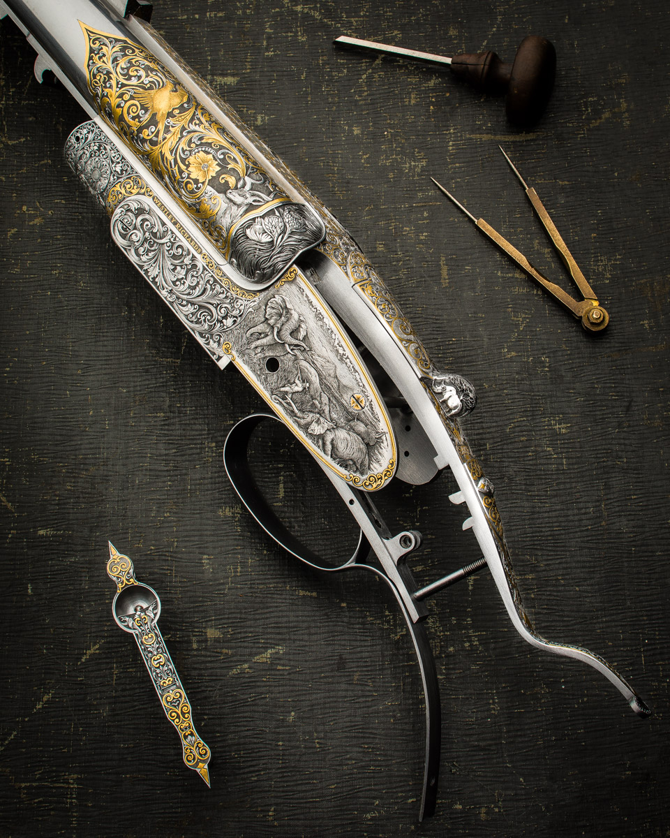 A Westley Richards .600 Sidelock Double Rifle Back From Engraving
