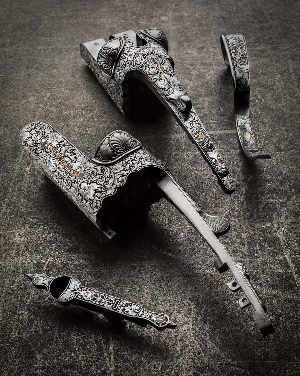 A Stunning Pair Of Westley Richards Elaborate Scroll Droplock 12g Shotguns