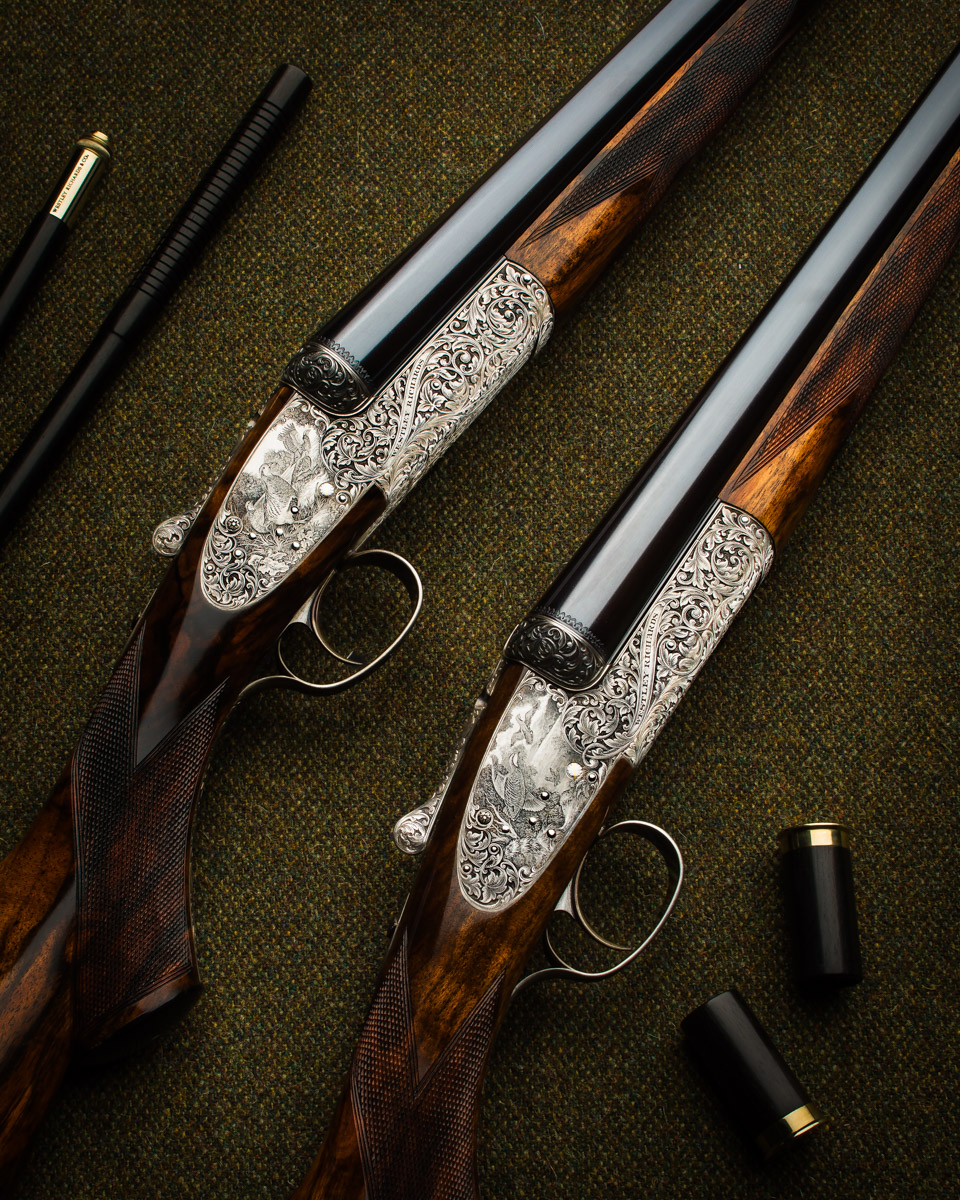 Westley Richards Pair Of Deluxe 12g Sidelock Shotguns