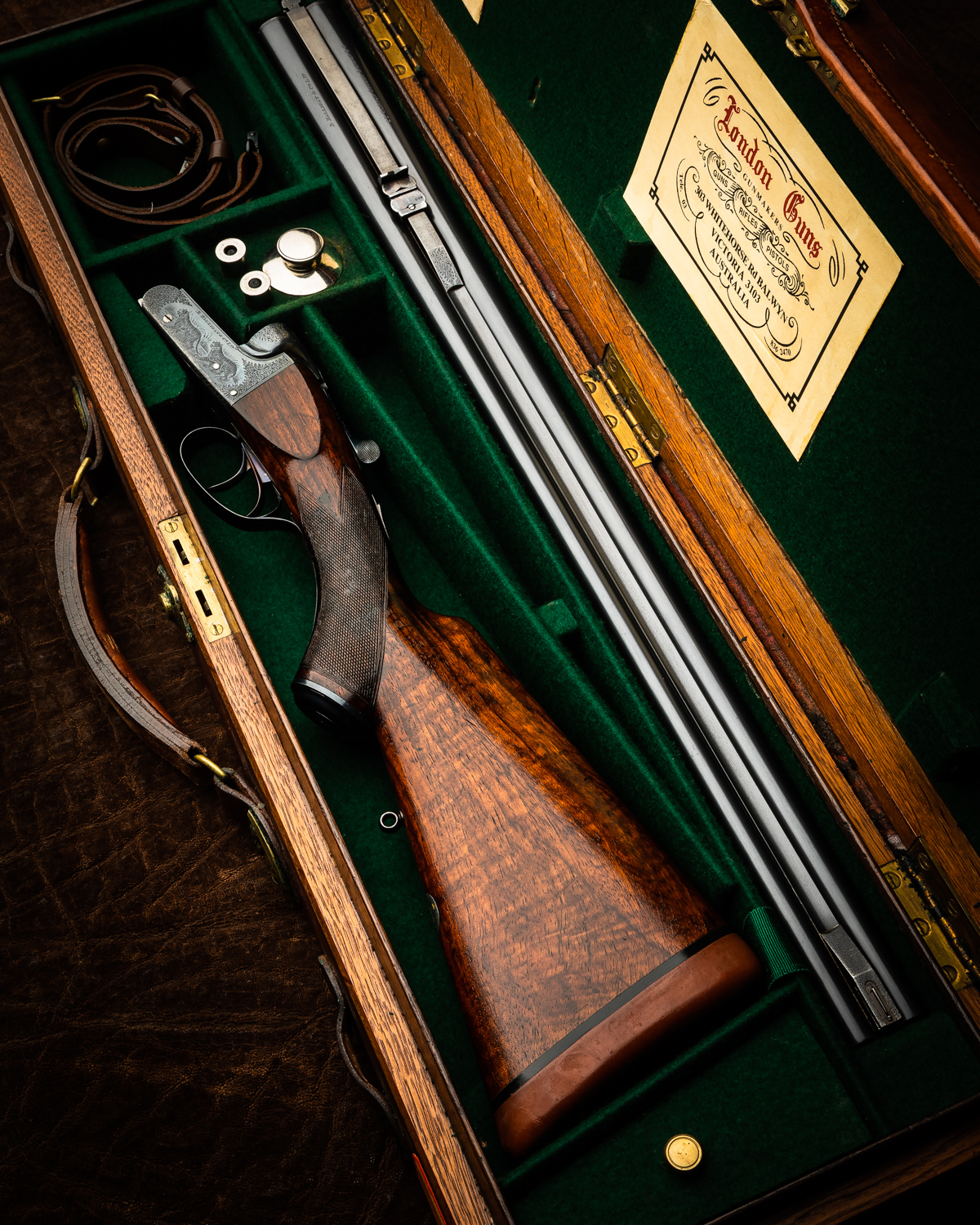 Fine B. Halliday & Co. .470 Boxlock Double Rifle