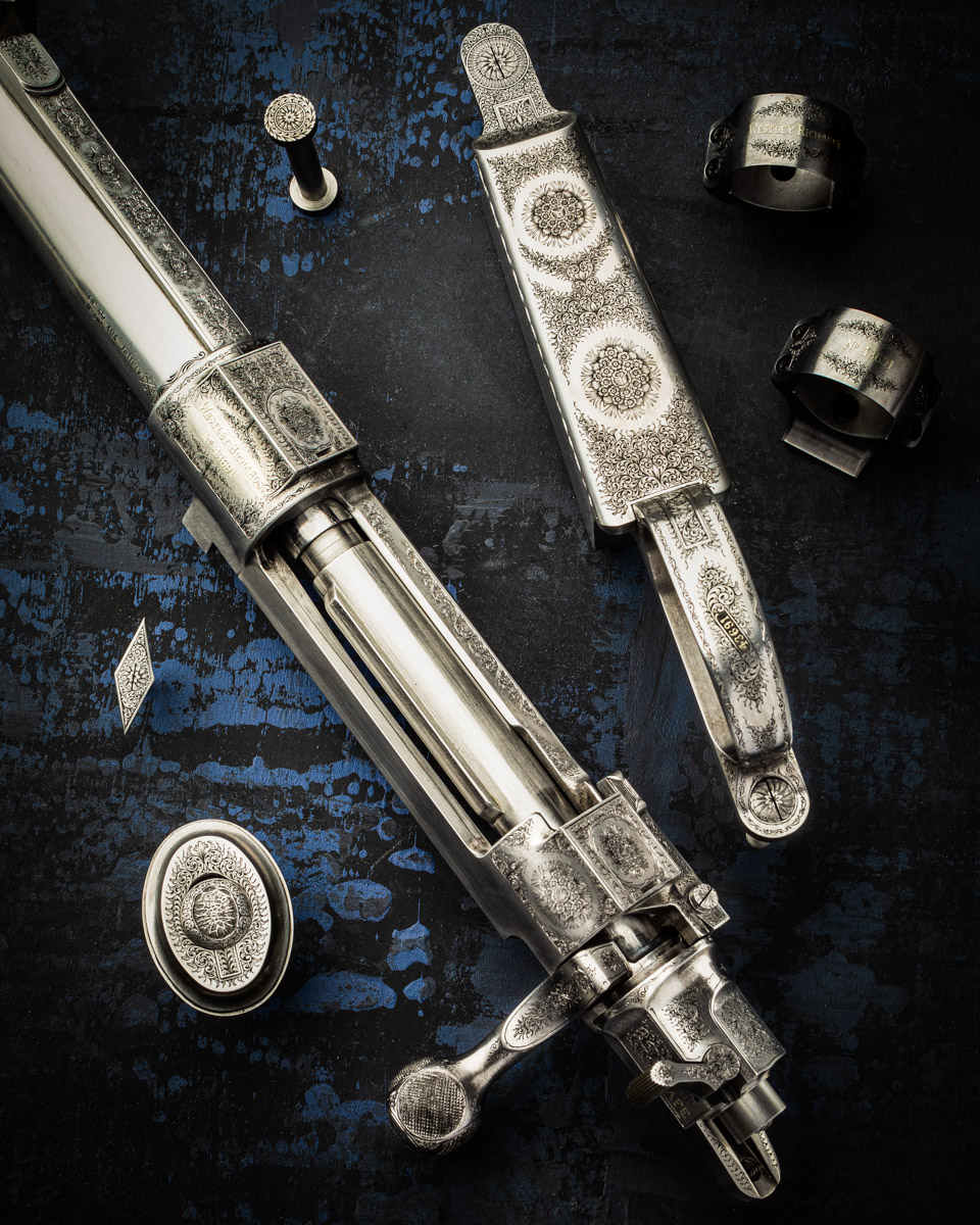 A New Westley Richards 'Rose & Scroll' Engraved Magazine Rifle