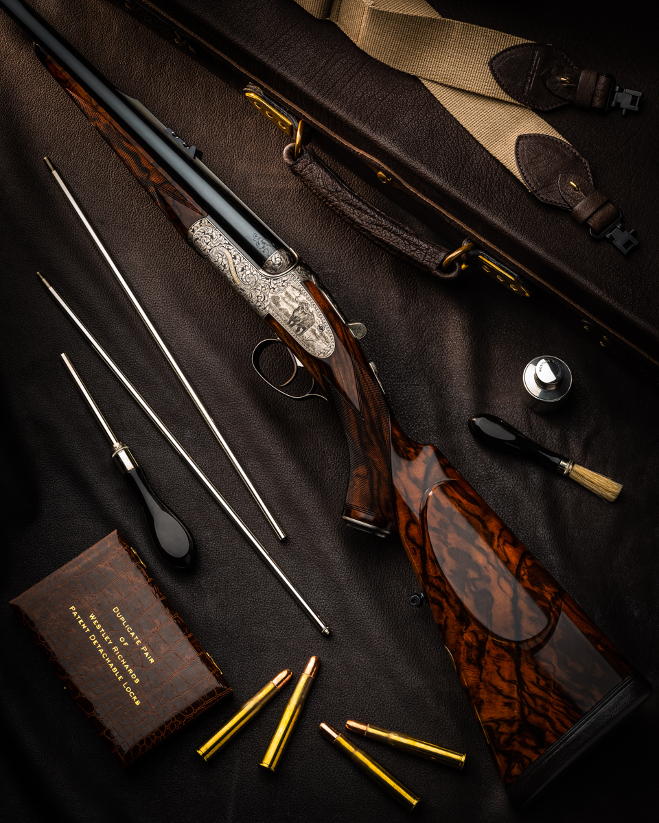 A Westley Richards .450/.400 3" 'Modéle de Luxe' Side Plated Double Rifle