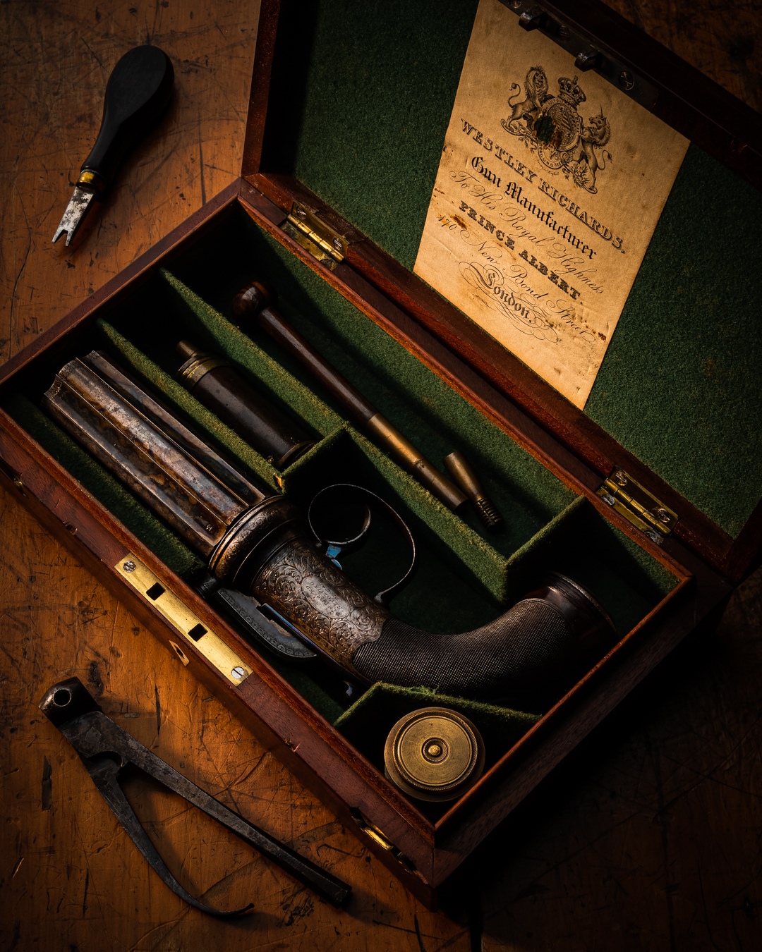 Vintage Westley Richards 1856 'New Patent Revolving Pistol'