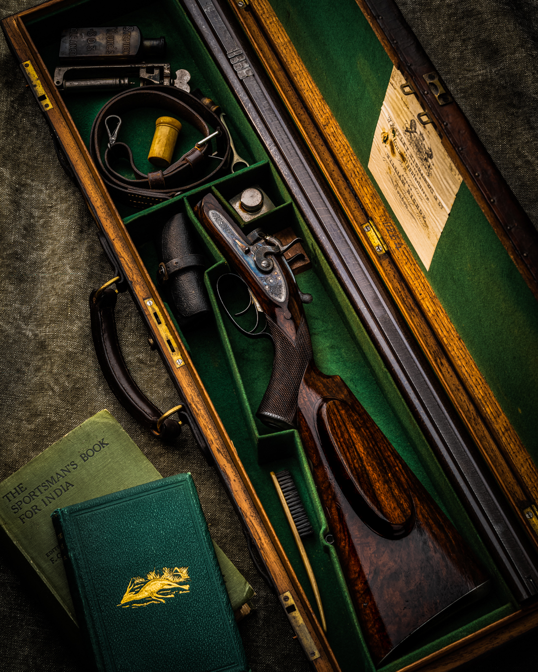 Beautiful Original Westley Richards 25g (.577 2") Hammer Double Rifle