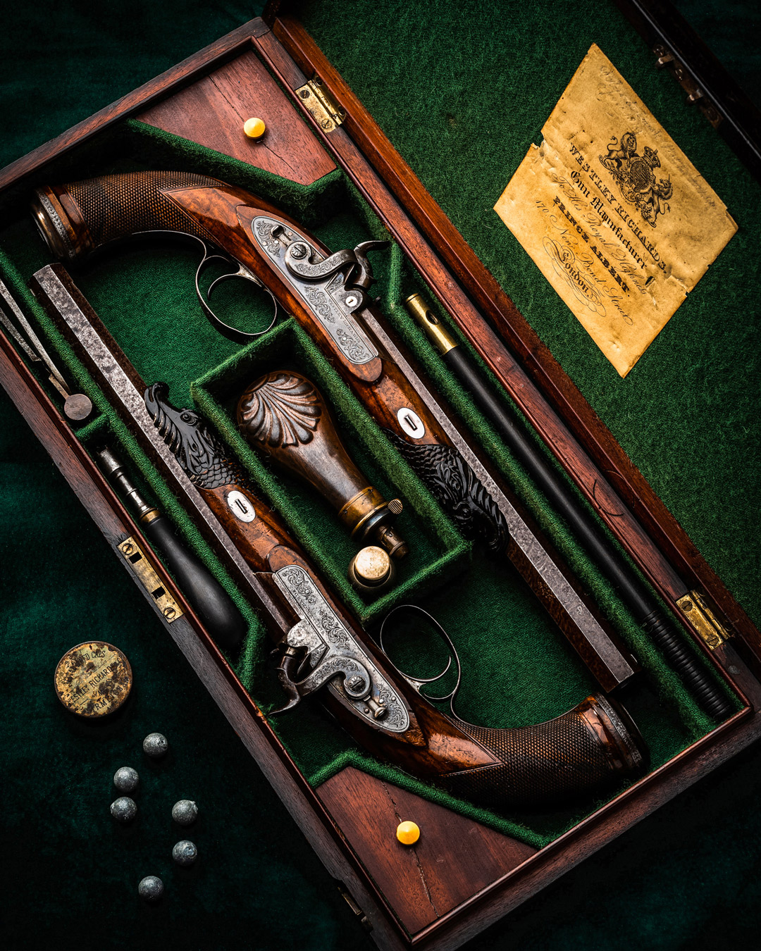 Magnificent Pair Of Westley Richards Duelling Pistols