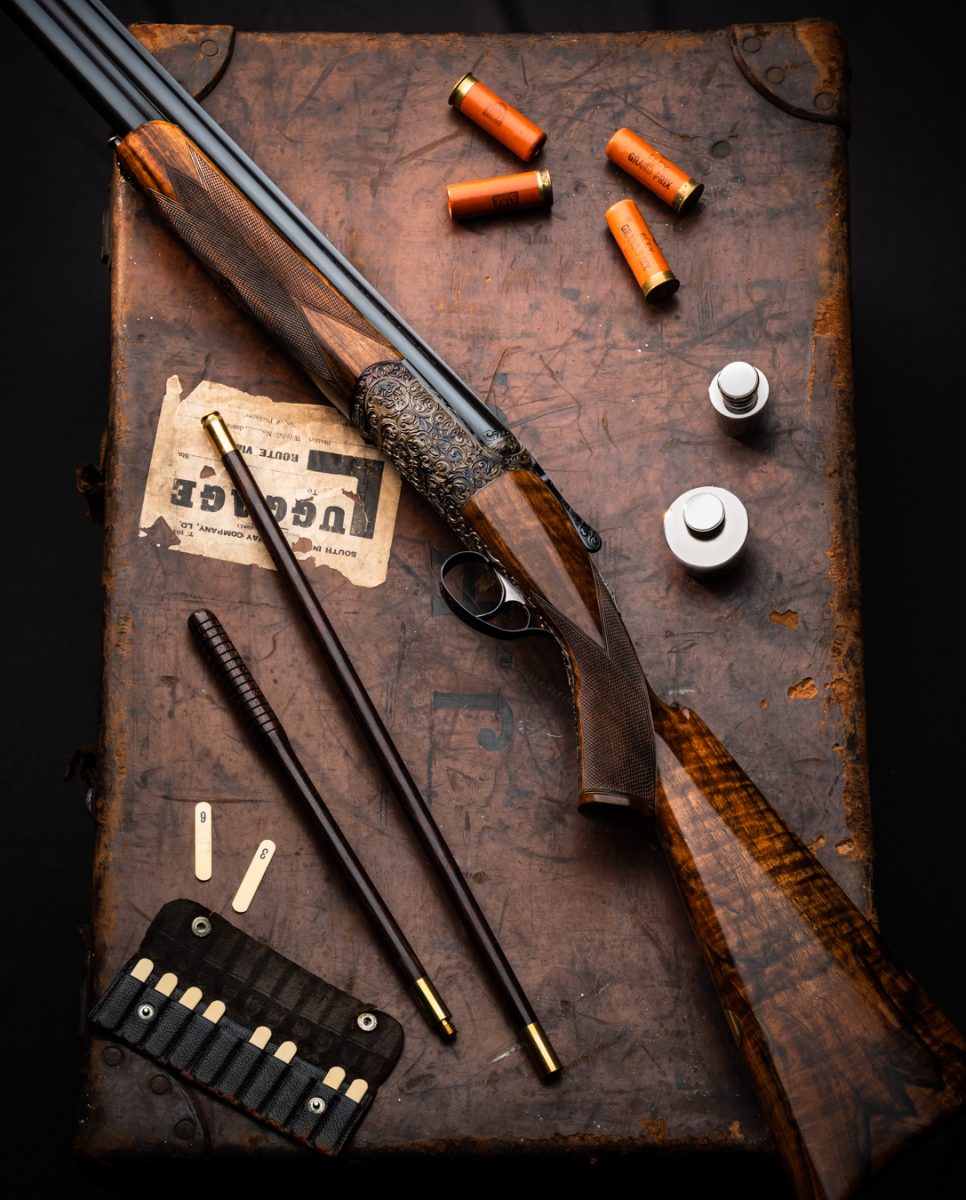 Unique Carved David McKay Brown Shotgun