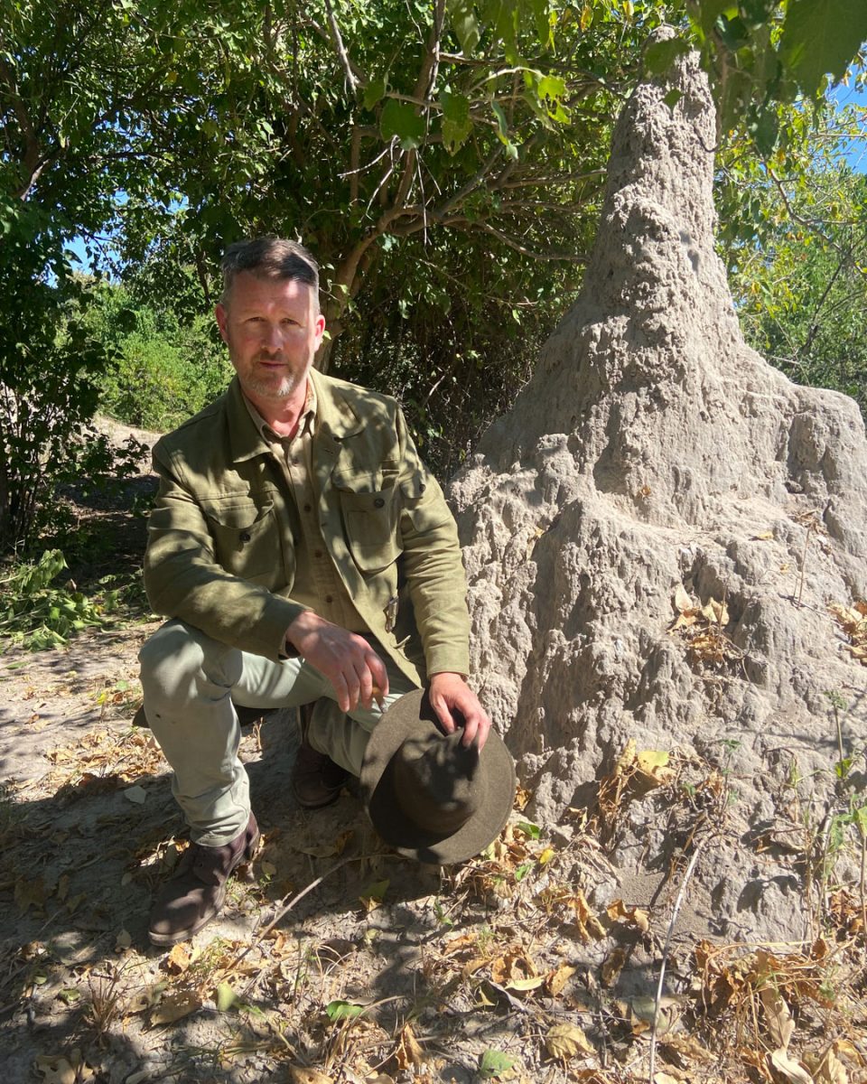 With a .470 in Botswana