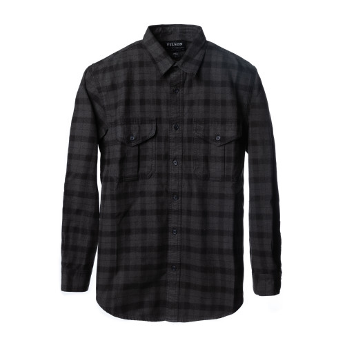 Alaskan Guide Shirt in Heather Grey & Black Plaid