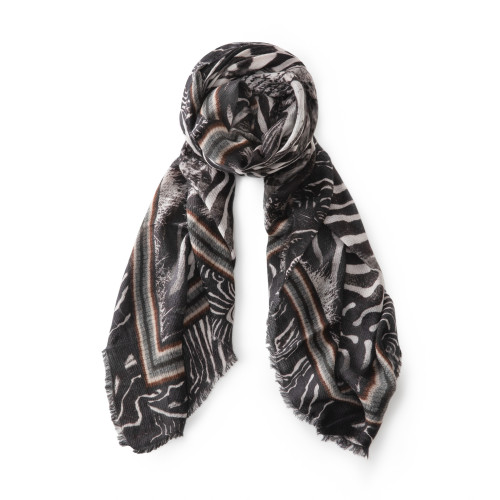 Faliero Sarti x Peter Beard Zebra Scarf