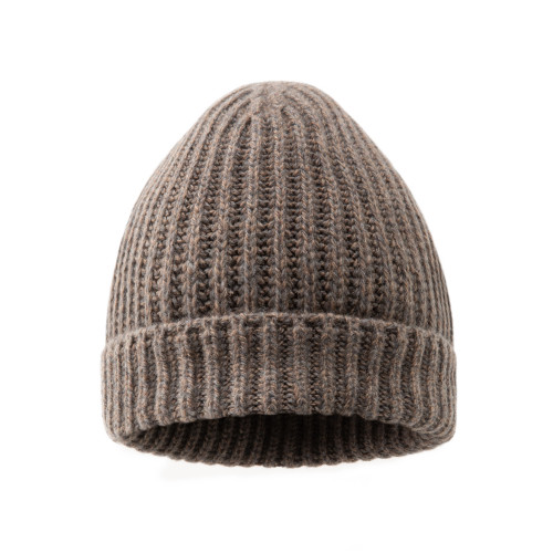 Anglesey Cashmere Knit Cap in Driftwood