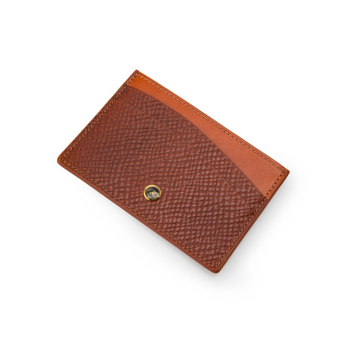 Aston 4cc Card Holder in Horween Cognac