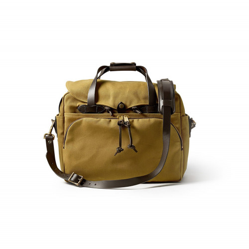 Padded Laptop Briefcase in Tan