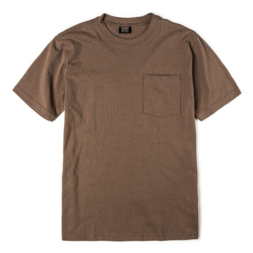 Short Sleeve Outfitter One-Pocket T-Shirt in Dark Mushroom