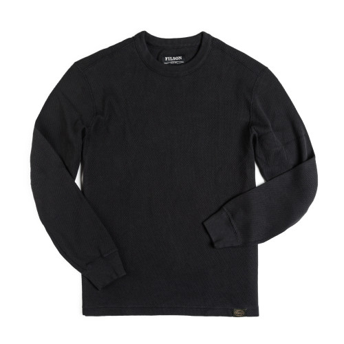 Filson - Waffle Knit Thermal Crew Neck in Navy