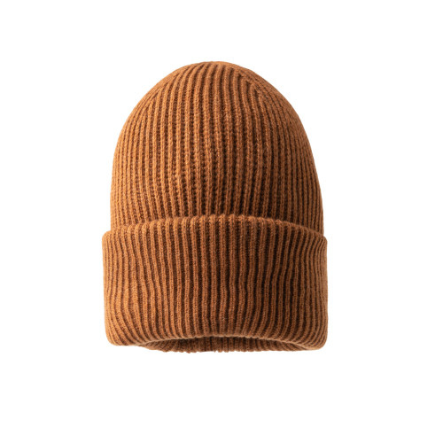 Cashmere Knit Hat in Rust