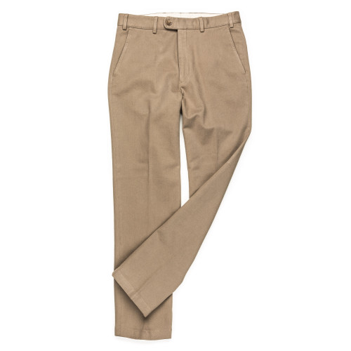 Twill Trouser in Tan Grey