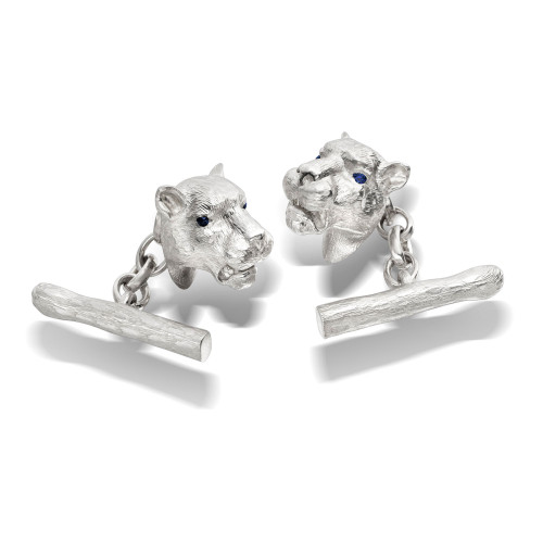 Silver Leopard Cufflinks