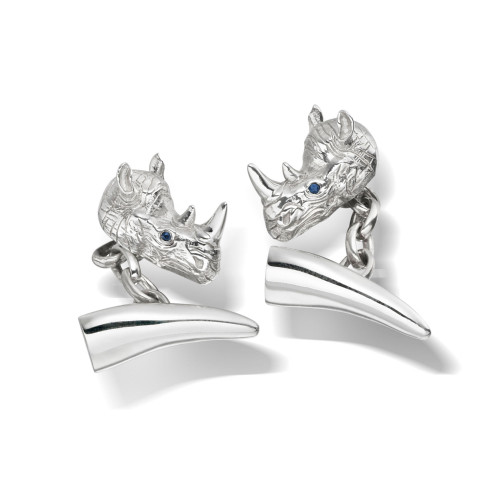 Right & Left Rhino Cufflinks