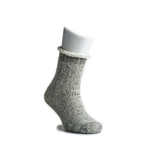 Extra Fine Merino Socks in Grey White