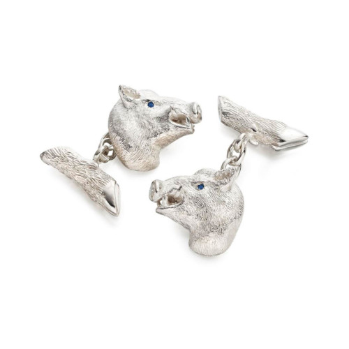 Right & Left Wild Boar Cufflinks